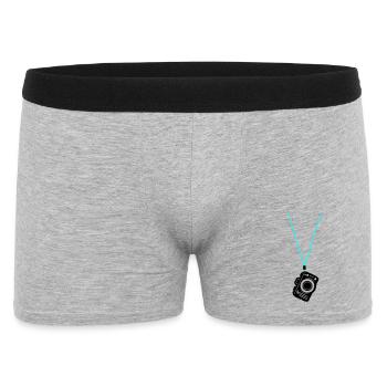 Kamera Fotkamera Urlauber Tourist - Männer Boxer Shorts - Grau meliert - Vorne