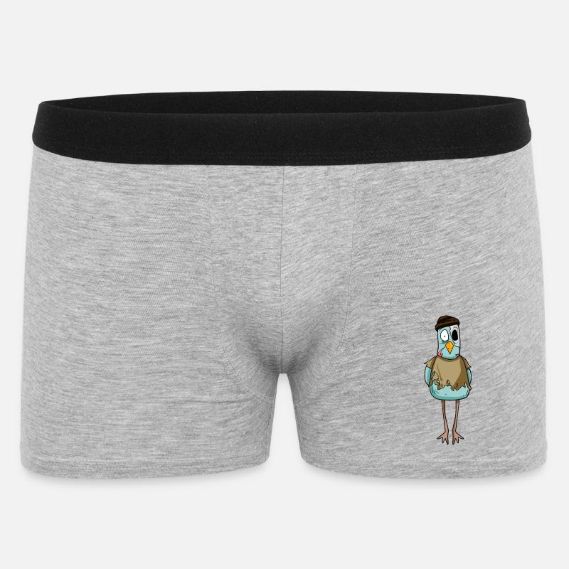 Zombie Möwe - Männer Boxer Shorts - Grau meliert