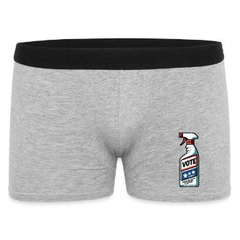 Vote, Élimine les Tâches Bleu Marine incrustées - Boxer Homme - gris chiné - Devant