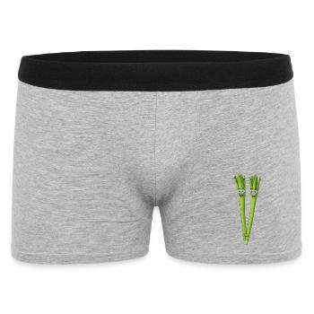 Spargeldduo Sourire - Boxer Homme - gris chiné - Devant