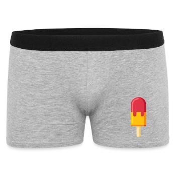 Eis am Stiel am Stiel - Männer Boxer Shorts - Grau meliert - Vorne
