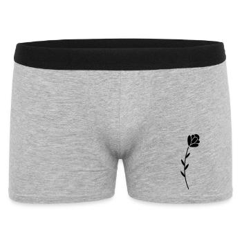 Fleur - Boxer Homme - gris chiné - Devant
