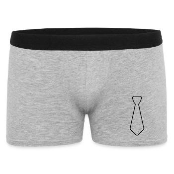 Tie - Men's Boxer Shorts - heather grey - Front