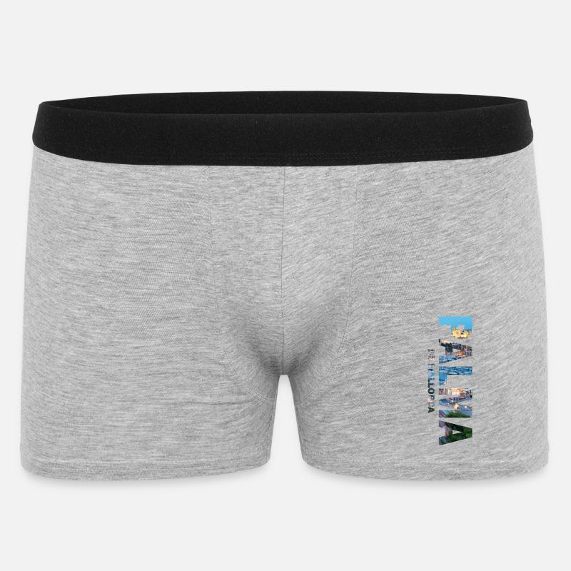 Palma de Mallorca - Männer Boxer Shorts - Grau meliert