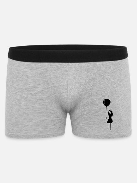 Fille ballon d’anniversaire - Boxer Homme - gris chiné