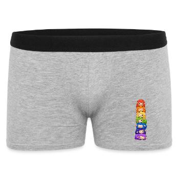 Rainbow Sheep Pride Kawaii Cute Lgbtq Stack - Men's Boxer Shorts - heather grey - Front