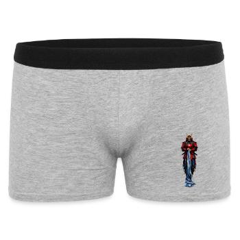 Red Warrior Samurai Coat - Men's Boxer Shorts - heather grey - Front