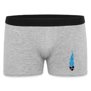 flammen - Boxer Homme - gris chiné - Devant