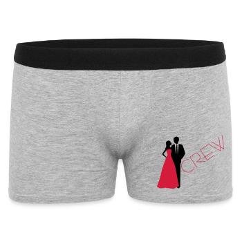 Department bride wedding groom - Men's Boxer Shorts - heather grey - Front