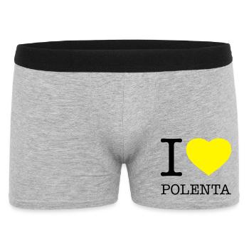 J’ADORE LE MAÏS POLENTA - Boxer Homme - gris chiné - Devant