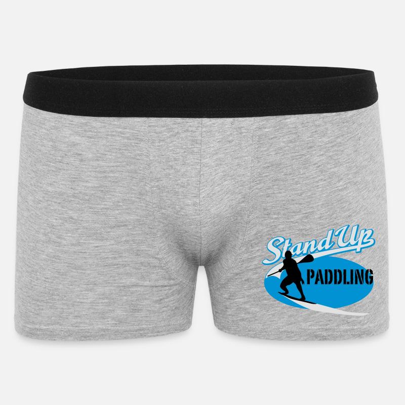 Stand Up Paddling - Männer Boxer Shorts - Grau meliert