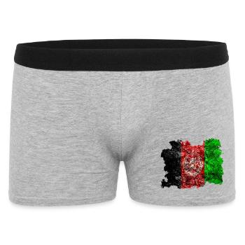 Drapeau de l'Afghanistan Vintage - Boxer Homme - gris chiné - Devant