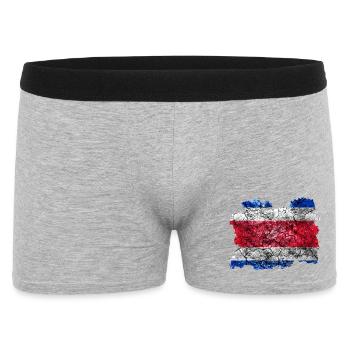 Costa Rica Drapeau Vintage - Boxer Homme - gris chiné - Devant