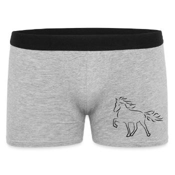 Cheval d’Islande - Boxer Homme - gris chiné - Devant