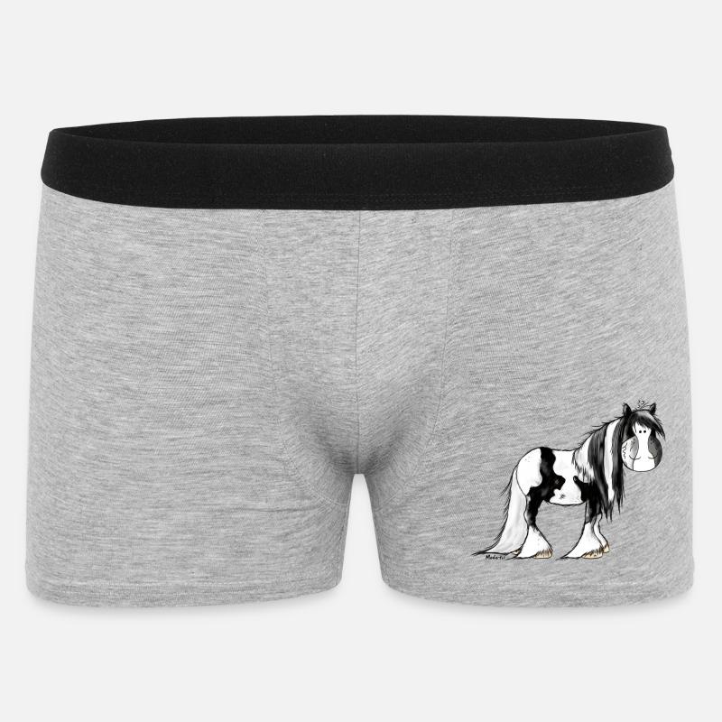 Gypsy Cob - Irish Cob – Pinto – Cheval - Boxer Homme - gris chiné
