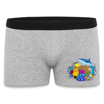 diving - diving underwater world marine life - Men's Boxer Shorts - heather grey - Front