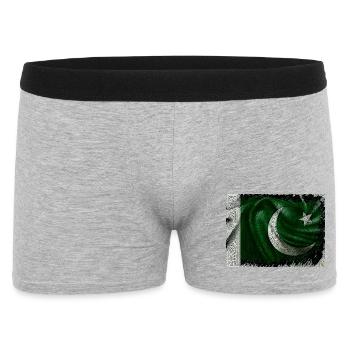 Pakistan Flag - Men's Boxer Shorts - heather grey - Front