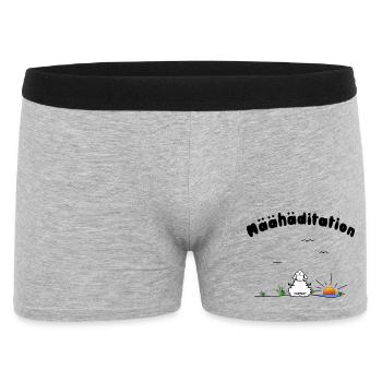 Meditation - Männer Boxer Shorts - Grau meliert - Vorne
