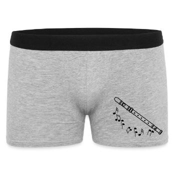 Recorder shadow with black tones - Men's Boxer Shorts - heather grey - Front