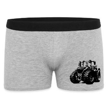Tracteur allemand robuste avec des jantes rouges - Boxer Homme - gris chiné - Devant