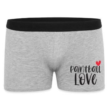 Paintball Paintballer Gotcha Love Cadeau - Boxer Homme - gris chiné - Devant