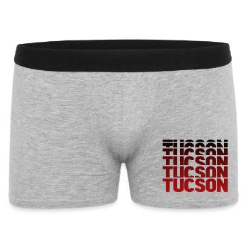 Tucson Schriftzug Gradient Poster - Männer Boxer Shorts - Grau meliert - Vorne