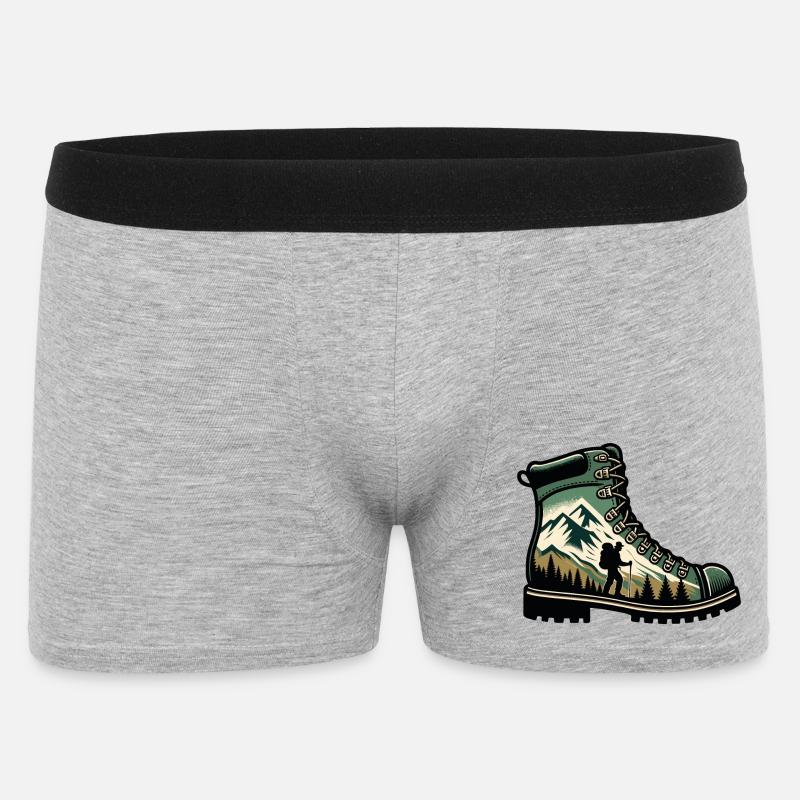 Wanderschuhe Mountain Trekkeur Randonneur - Männer Boxer Shorts - Grau meliert