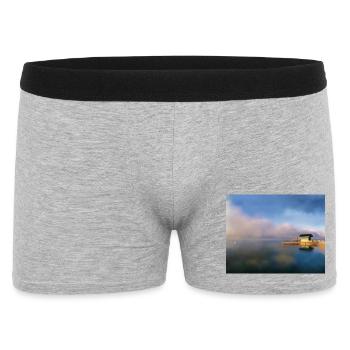 Lake Pontoon Pier - Männer Boxer Shorts - Grau meliert - Vorne