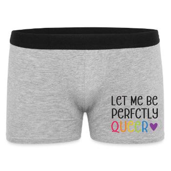 LGBT Pride Month - Let Me Be Perfectly Queer - Men's Boxer Shorts - heather grey - Front