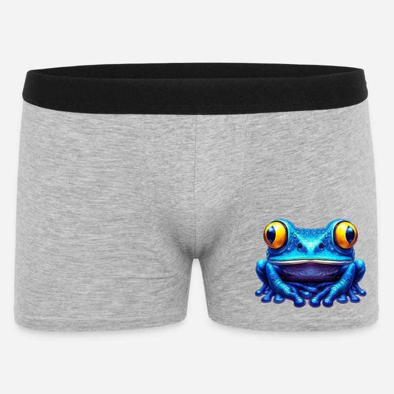 Frosch - Männer Boxer Shorts - Grau meliert