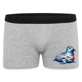 Seal - Men's Boxer Shorts - heather grey - Front