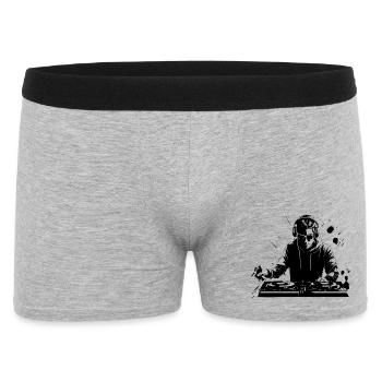 Disc jockey - Men's Boxer Shorts - heather grey - Front