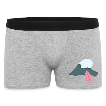 Surfing Wellenreiten - Männer Boxer Shorts - Grau meliert - Vorne