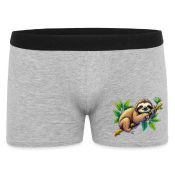 Faultier - Männer Boxer Shorts - Grau meliert - Vorne