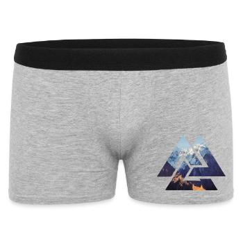 Montagnes Viking Valknut Nature Montagne - Boxer Homme - gris chiné - Devant