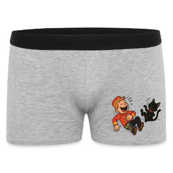 Franky & Meeko laughing - Men's Boxer Shorts - heather grey - Front