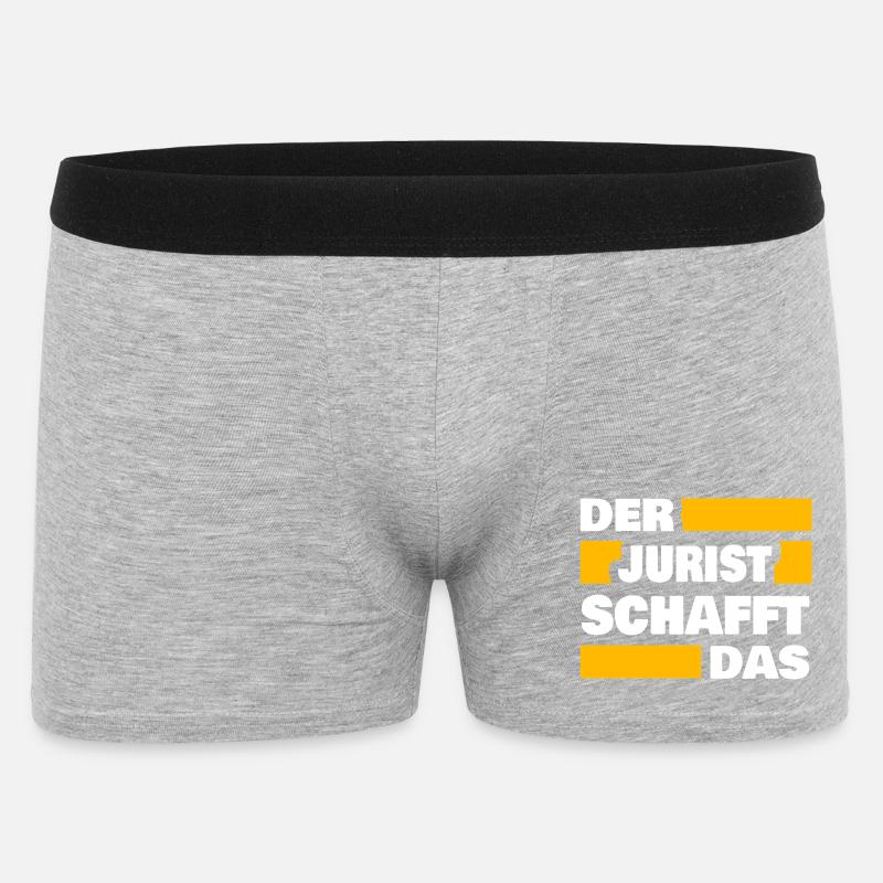 Jurist als Arbeit - Männer Boxer Shorts - Grau meliert