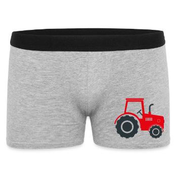 Farm tractor - Men's Boxer Shorts - heather grey - Front