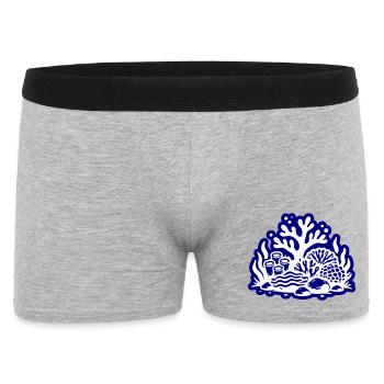 Coral Reef Ocean - Men's Boxer Shorts - heather grey - Front