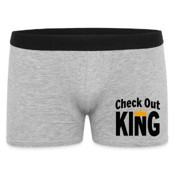 Checkout King Dart Crown Sport Outfit - Men's Boxer Shorts - heather grey - Front