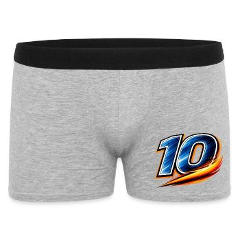Number 10 Football Shirt Playmaker Star - Men's Boxer Shorts - heather grey - Front