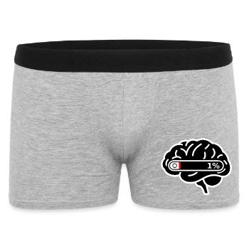 Brain_Loading_1 _Digital_Burnout - Men's Boxer Shorts - heather grey - Front