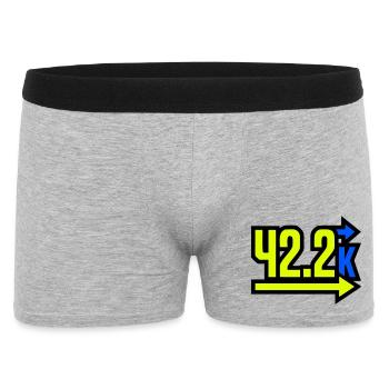 Fier arrivant au marathon 42,2 km - Boxer Homme - gris chiné - Devant