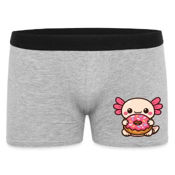 Kawaii Donut Buddy avec glaçage - Boxer Homme - gris chiné - Devant