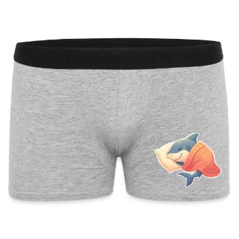 Shark Sleeping - Men's Boxer Shorts - heather grey - Front