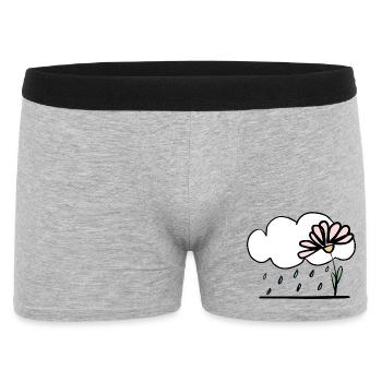 Flower in the rain - Men's Boxer Shorts - heather grey - Front