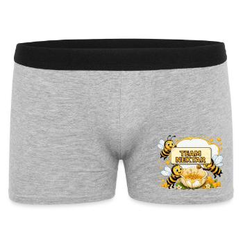 abeille, apiculteur, nid d’abeille, fleurs, insecte des prairies, - Boxer Homme - gris chiné - Devant