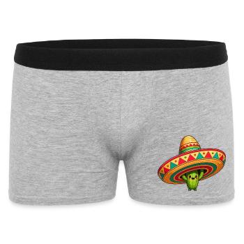 Cactus Sombrero Fiesta - Men's Boxer Shorts - heather grey - Front