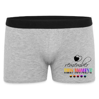Remember_this_moment - Boxer Homme - gris chiné - Devant