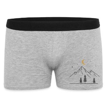 Montagnes Lune - Boxer Homme - gris chiné - Devant